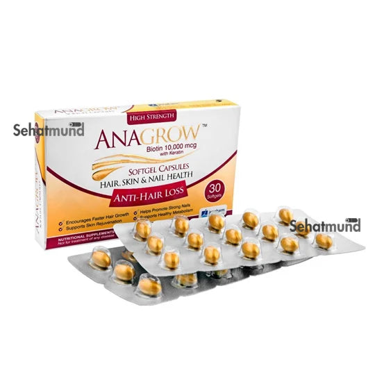 Anagrow Softgel Capsules – Hair, Skin & Nail Supplement from healthwire pharmacy